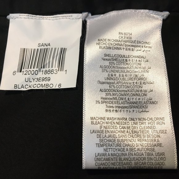 Cotton/linen pencil skirt by BCBG Runway, US6, NWT - Picture 5 of 6